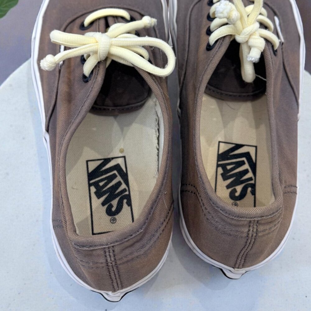 Vans Women's Size 6.5 Lace Up Canvas Sneakers Gray - Picture 5 of 11